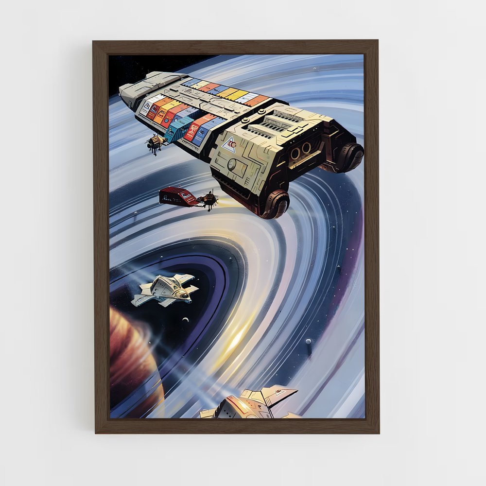 Poster La Station des Étoiles – affiche Art spatial (vue 5)